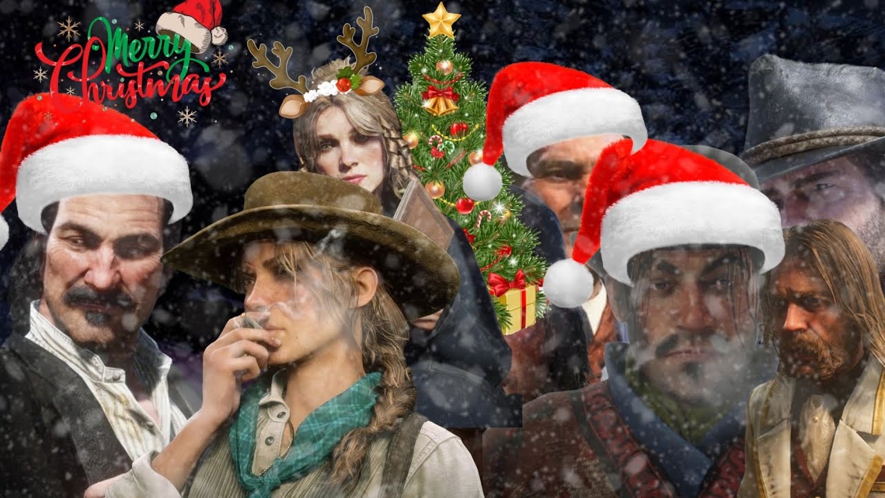 THE GANG CELEBRATES CHRISTMAS ❄️⛄ (RED DEAD REDEMPTION 2)(AI GENERATED)(DUH)