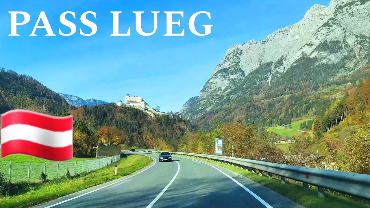 Pass Lueg Salzburg Austria,  Wonderful Driving Road in Salzburg Austria 4K UHD
