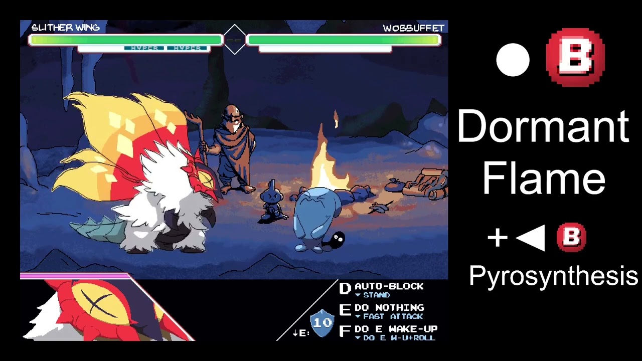 Pokemon: Close Combat - Slither Wing is drawn to the fight!