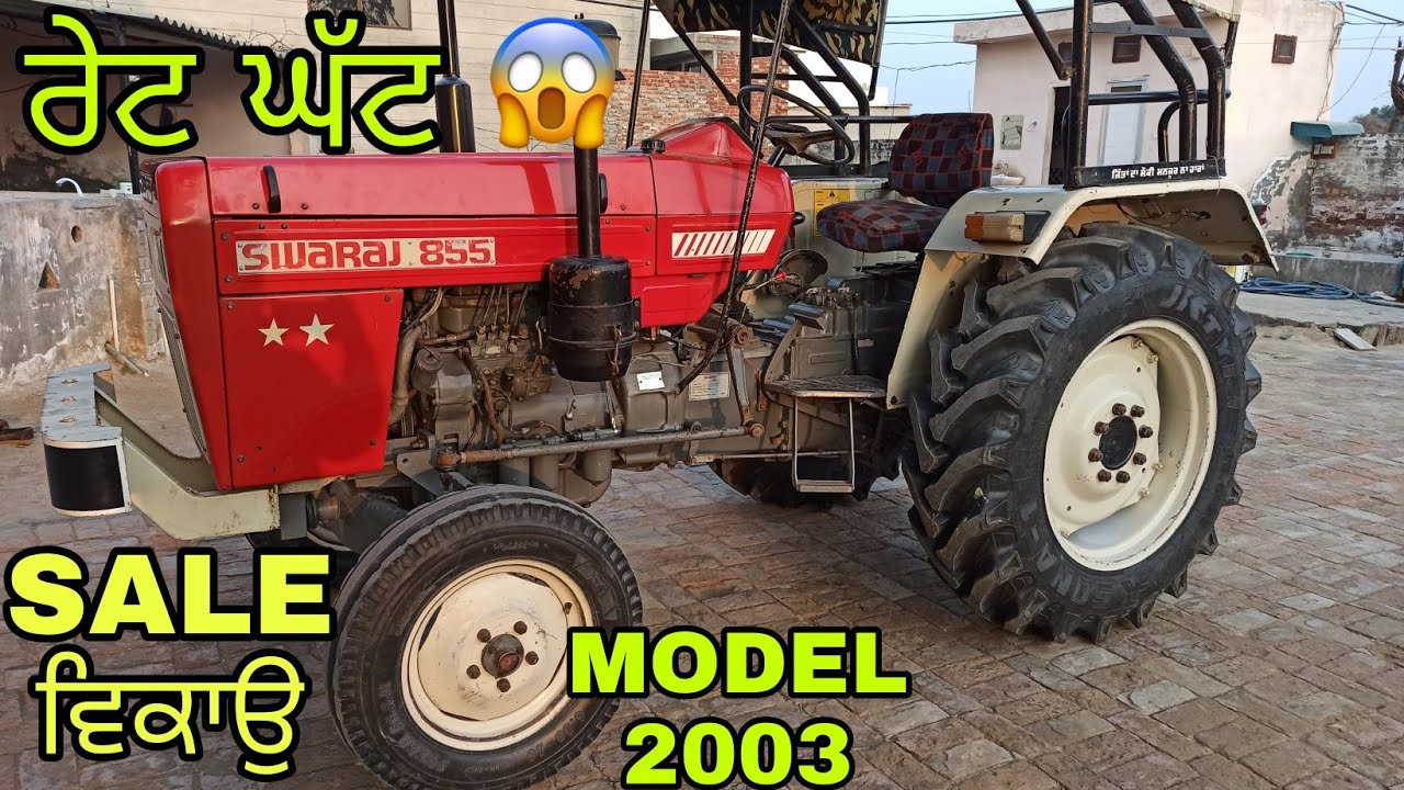 swaraj 855 for sale , model 2003 , barnala , cont 79865 93871