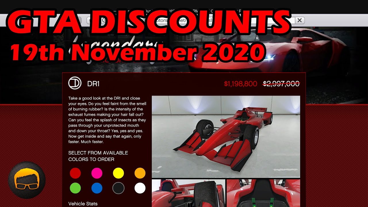 GTA Online Best Vehicle Discounts (19th November 2020) - GTA 5 Weekly Car Sales Guide №63