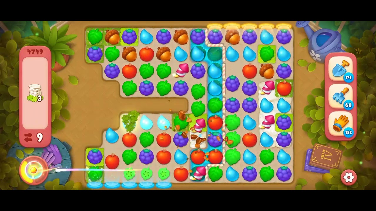 Gardenscapes Level 4749 [Hard Level] #androidgameplay #viralvideo #tranding #gardenscapesgameplay