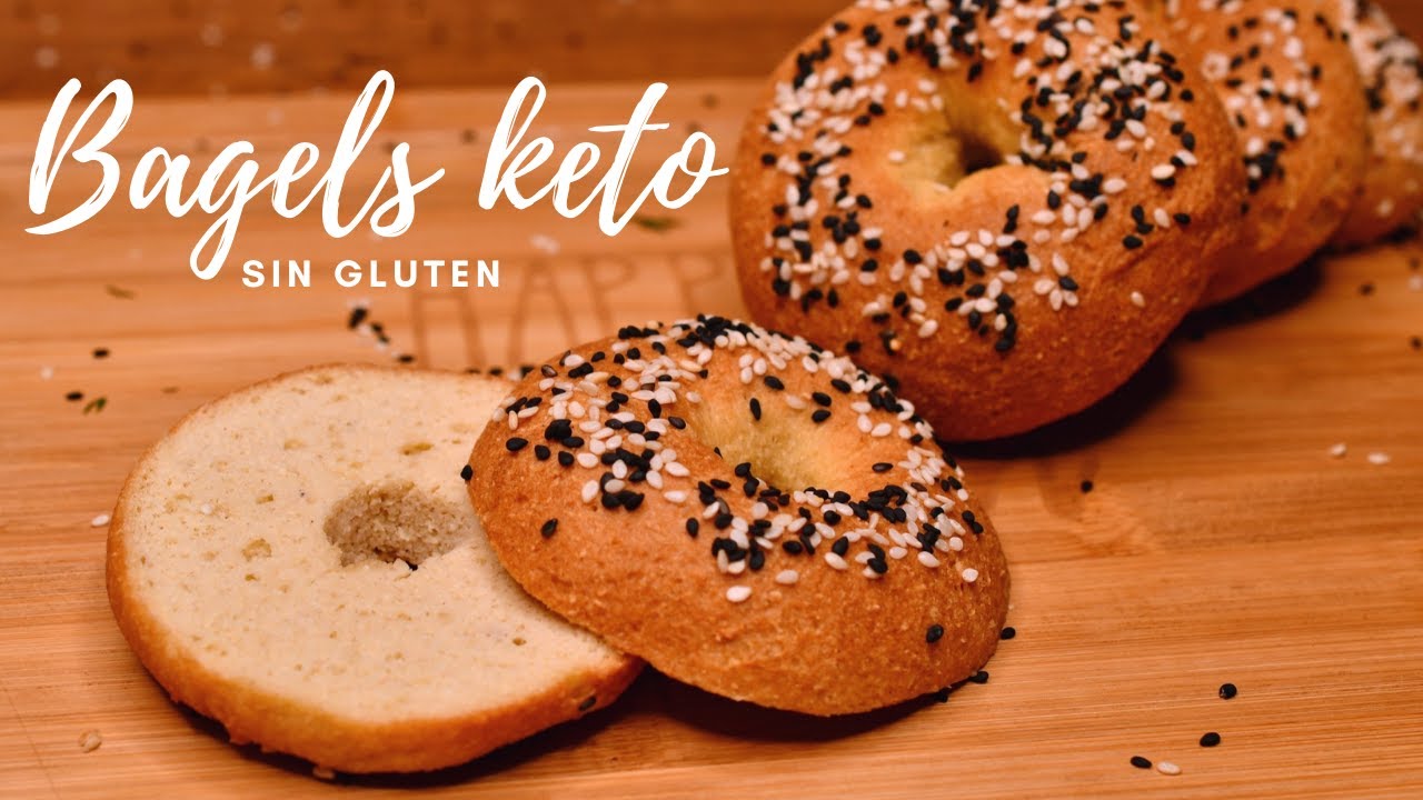 Bagels keto bajos en carbohidratos y sin gluten ✨