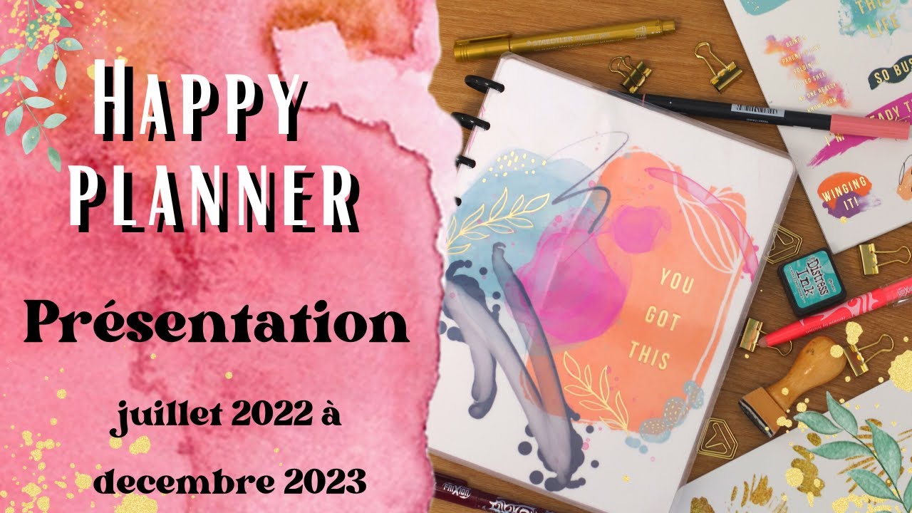 Happy planner Dashboard présentation en Français
