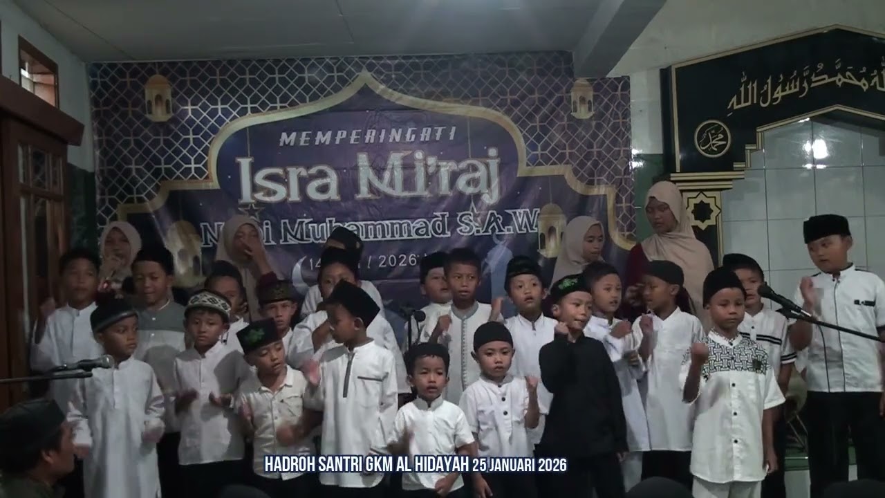 Hadroh santri Al Hidayah acara isra mi'raj 1447 H 2026 M judul MARS Al Hidayah 