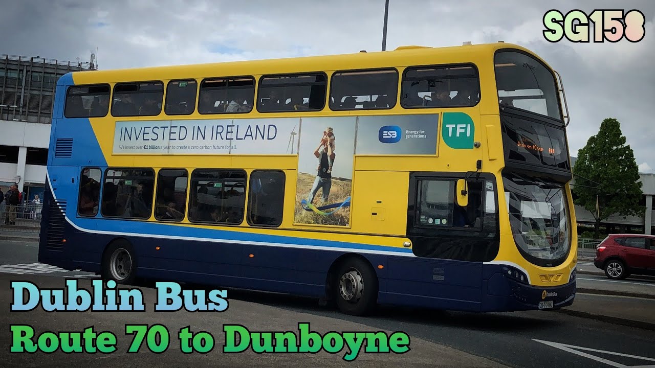 Dublin Bus | Route 70 (Burlington Road to Dunboyne) | Full Route Visual | SG158 (152-D-20488)