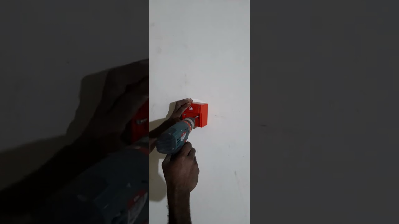 Manual Call Point (MCP) installation.