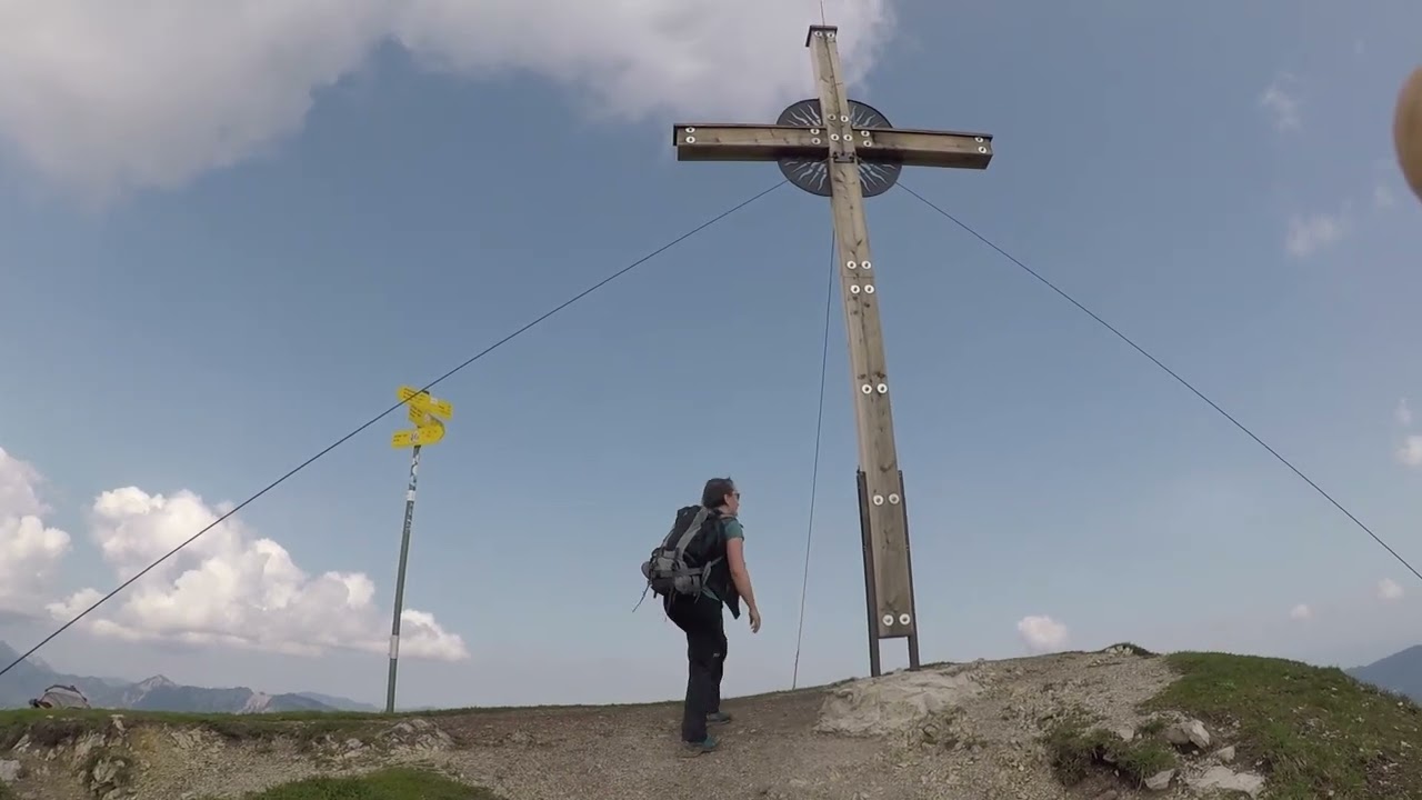 Notkarspitze vom Ettaler Sattel und über das Gießenbachtal zurück