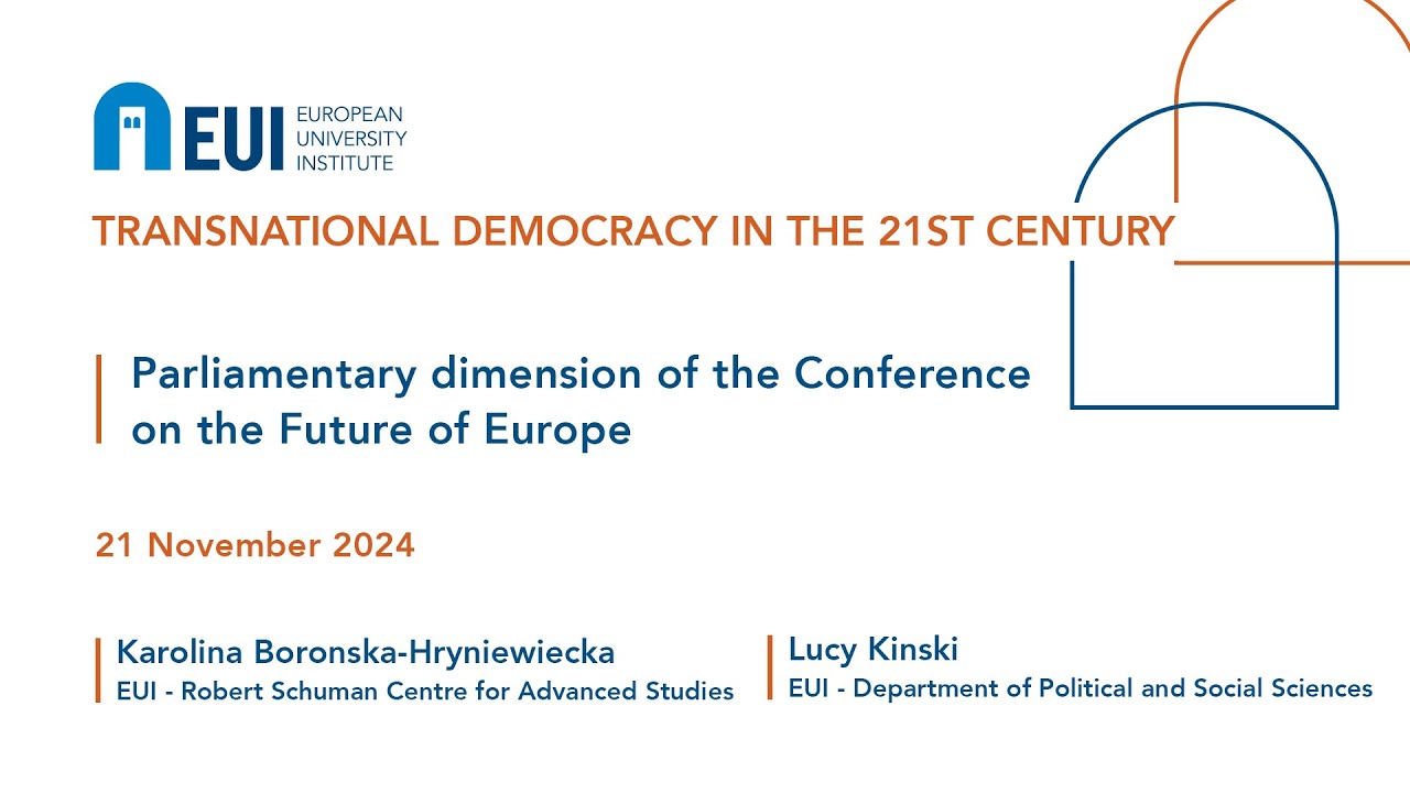 Parliamentary dimension of the Conference on the Future of Europe