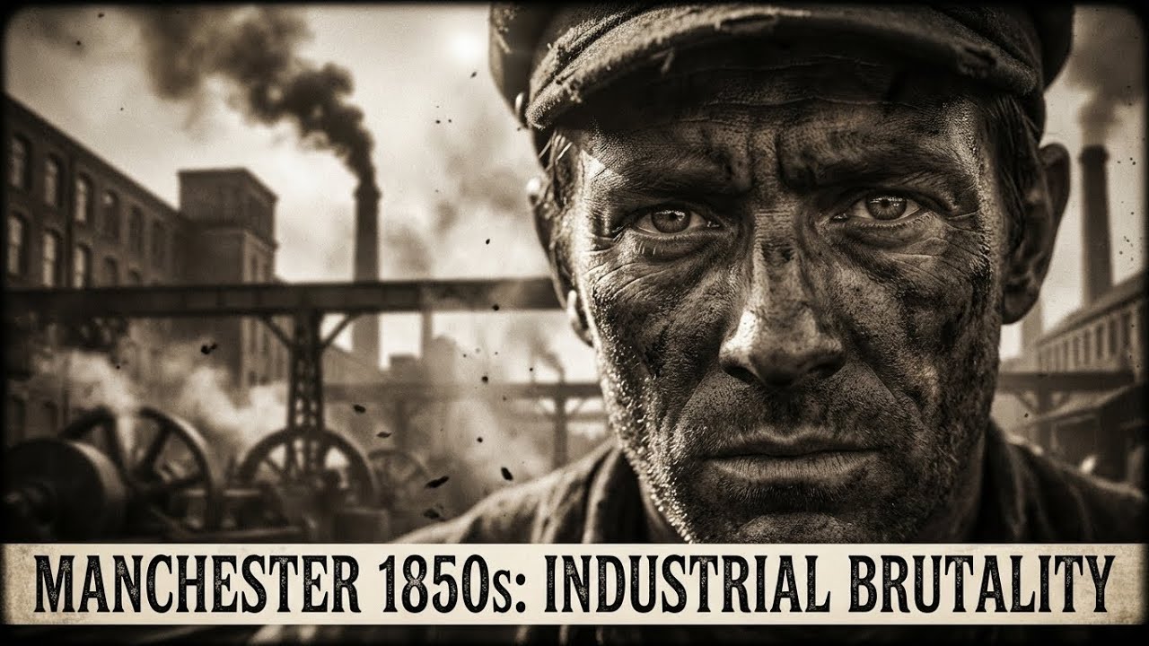 Industrial Brutality: Manchester in the 1850s (AI Reconstruction)