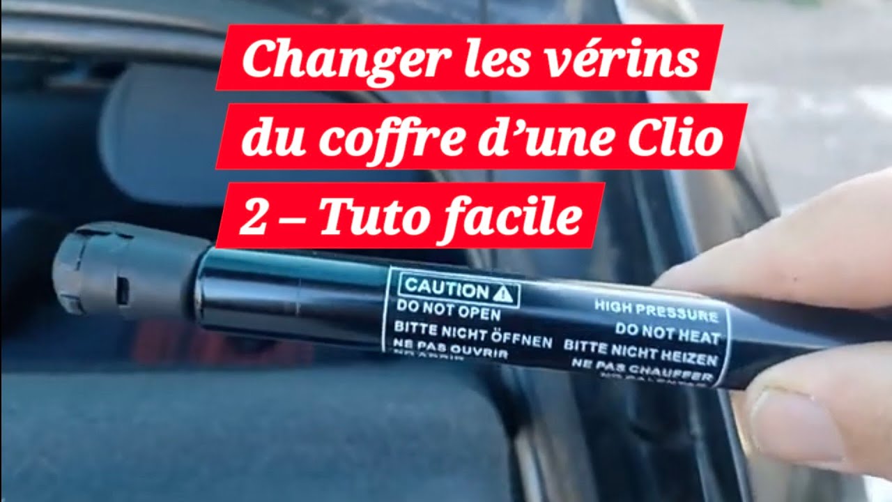 Tutoriel : Comment changer les vérins du coffre d'une Clio 2
