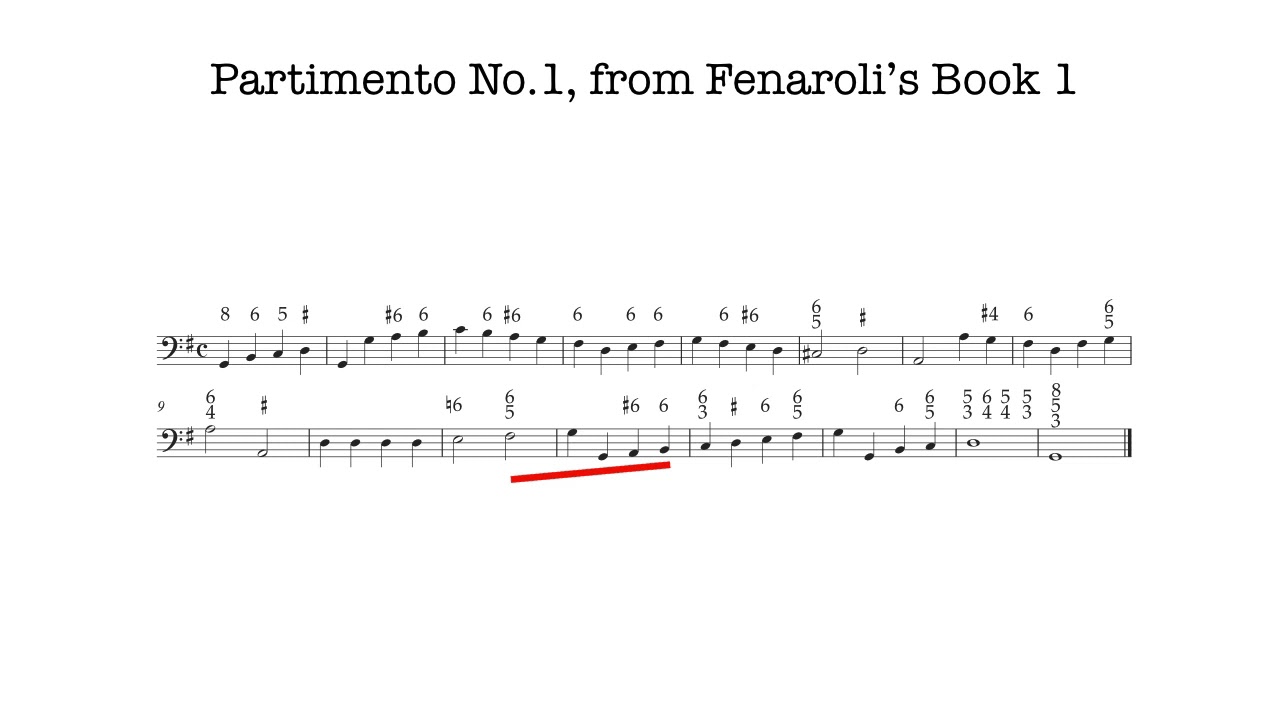 Video 9.2--Fenaroli, Book 1, No. 1