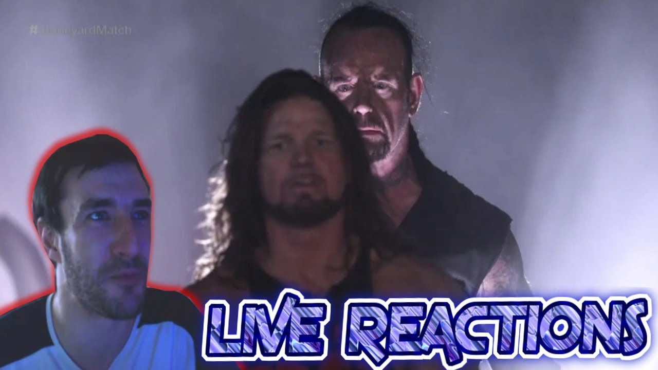 Utterly Fantastic! Boneyard Match Live Reactions Undertaker vs AJ Styles - Wrestlemania 36