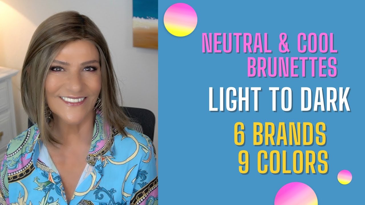 NEUTRAL & COOL BRUNETTES | LIGHT TO DARK | 6 BRANDS 9 COLORS | Wig Brunettes