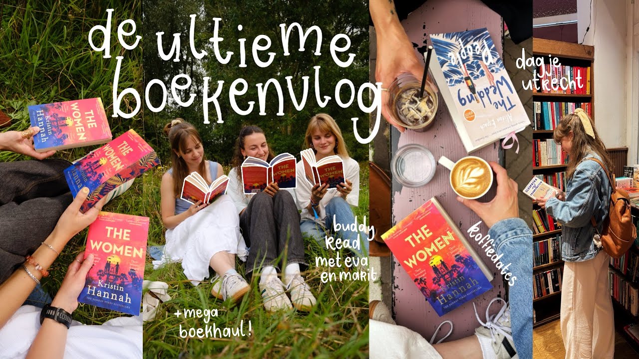 de ultieme boekenvlog 📚⭐️ (buddy read met @evarosevdh en @maritelke, boekshoppen, bookhaul & meer!)