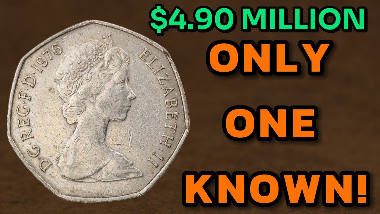 1976 UK 50 Pence Worth BIG MONEY  Rare British Coin to Look Out For