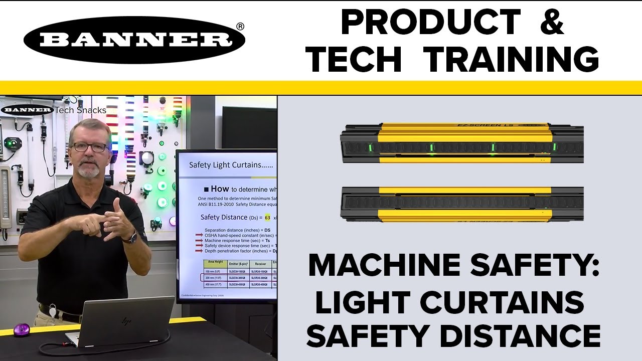 Machine Safety: Banner Light Curtains Safety Distance