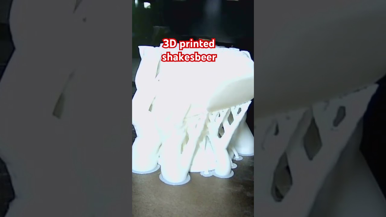 3D printed shakesbeer #3d #3dprinterupgrade #3dprinted #poem