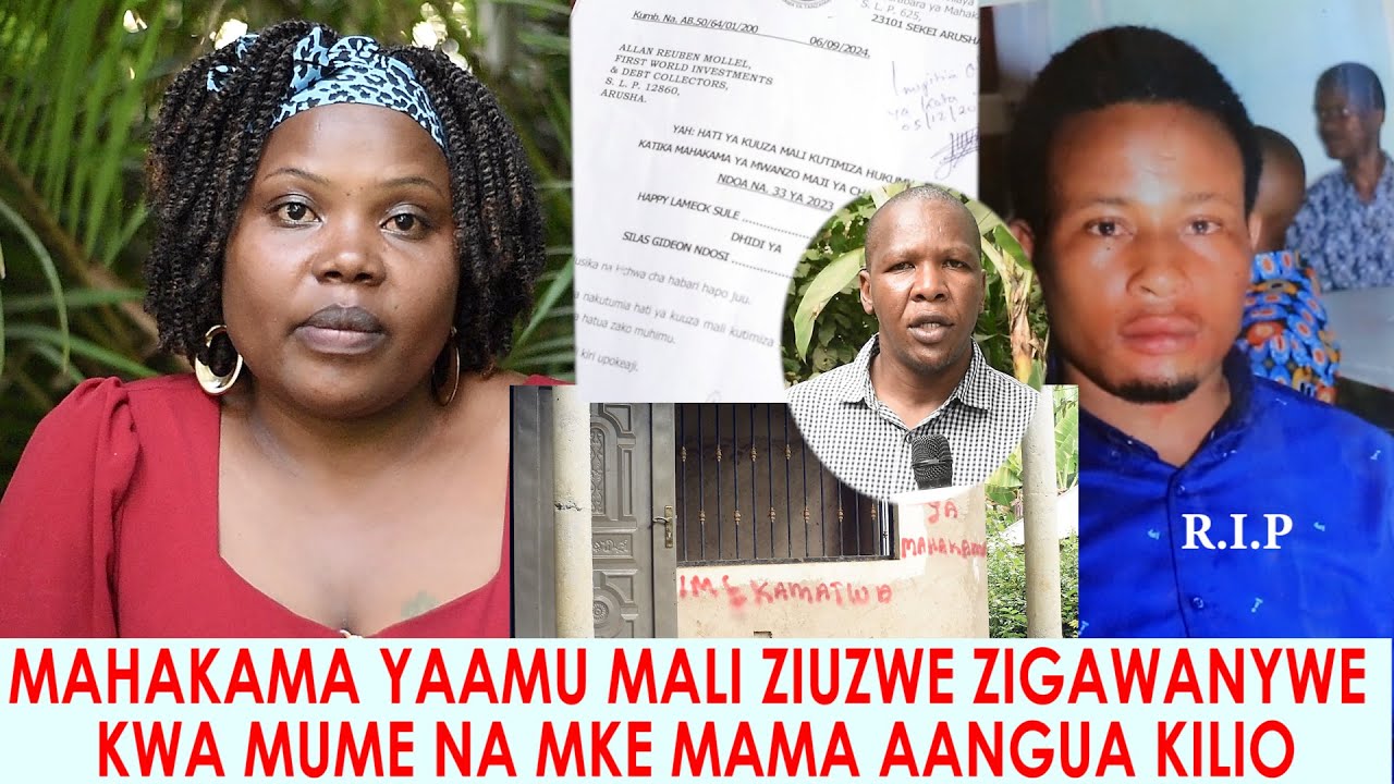 MAHAKAMA YAAMURU MALI ZIUZWE BAADA YA NDOA KUVUNJIKA KWASABABU YA NDUGU IPO NYUMA YA KIFAHARI