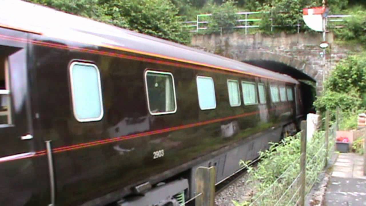 LMS 8P 4-6-2 6201 Princess Elizabeth with Royal Train + 67026 @ Pontrilas 11.07.12