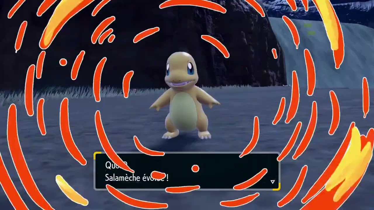Pokémon Écarlate et Violet : Salamèche shiny & Evolution