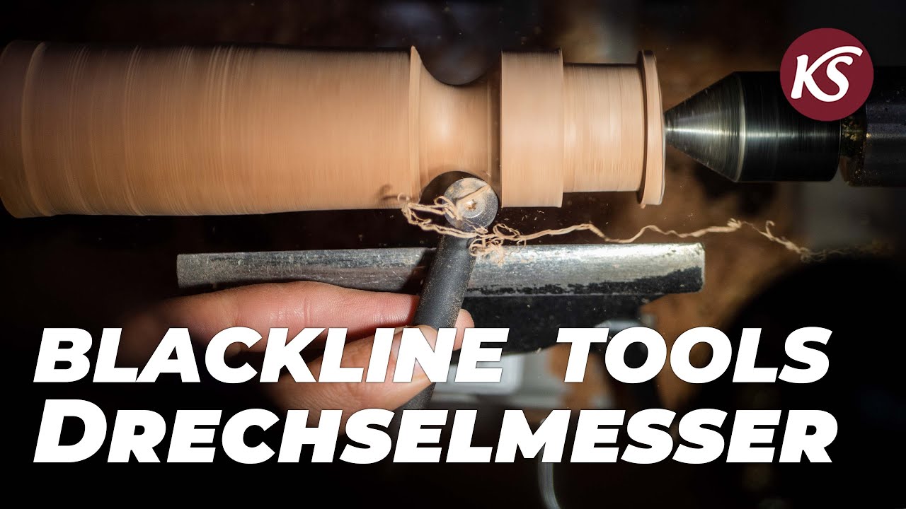 Blackline Tools - Drechselmesser mit Hartmetall / Carbide Klingen