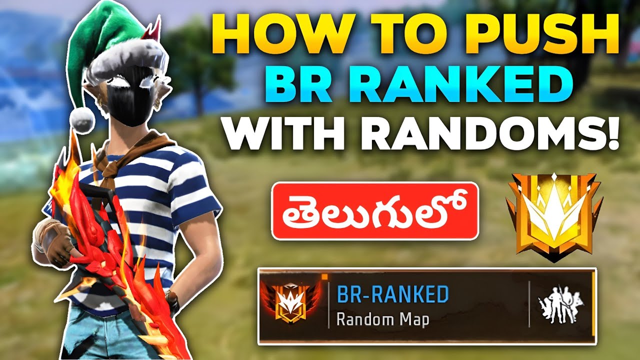How to Push Br Ranked With Random Players | Br Ranked Match Tips & Tricks in Telugu
