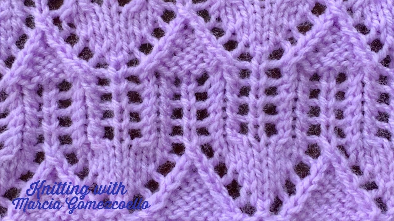 TEJIDOS A DOS AGUJAS: 68- Rombos Mixtos/KNITTING WITH TWO NEEDLES: Mixed Rhombuses