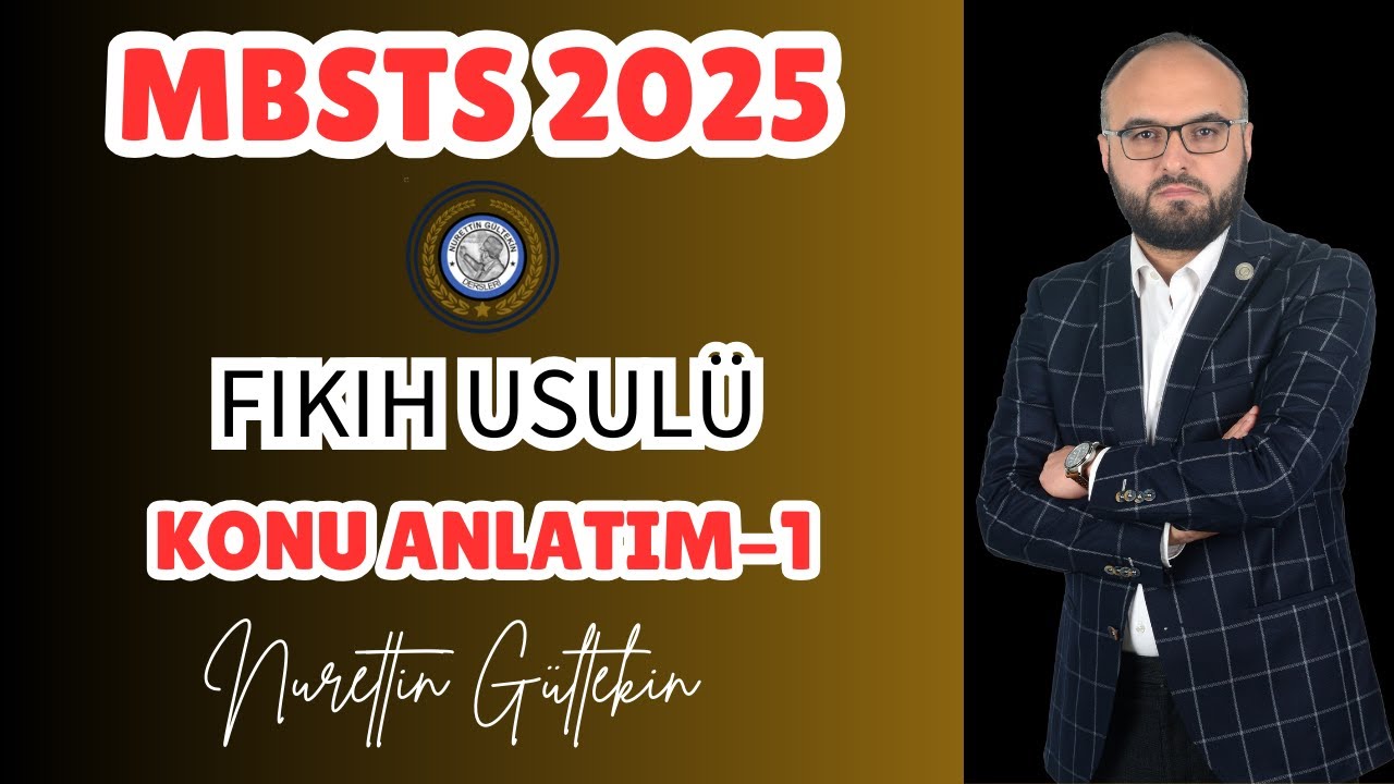 #mbsts 2025 Fıkıh Usulü-1