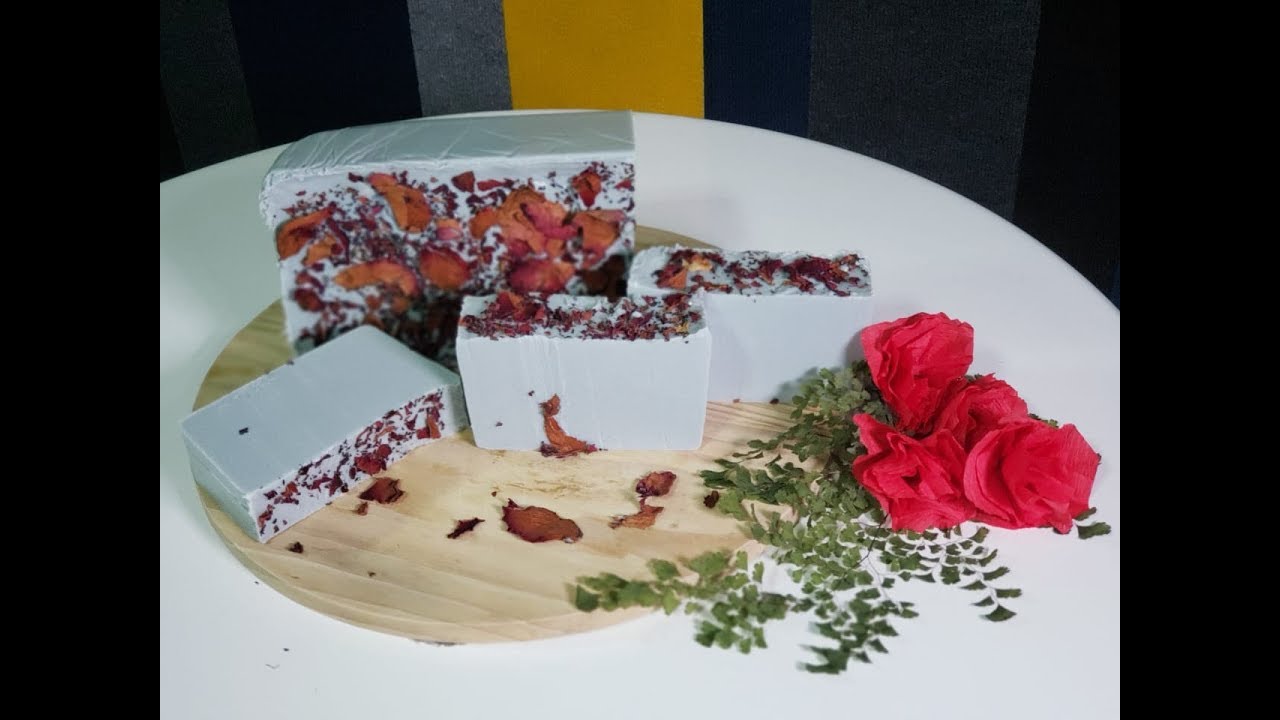 🍷 COMO FAZER SABONETE ARTESANAL DE VINHO E ROSAS?