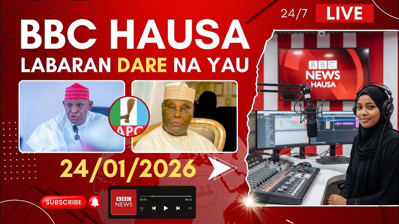 BBC Hausa Labaran yau na dare 24-01-2026 