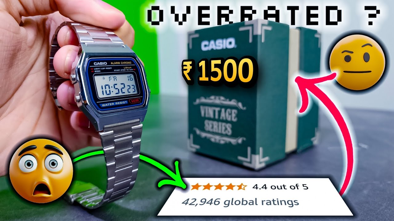 BEST WATCH IN WORLD ? under ₹1500!⚡CASIO Vintage A158 Unboxing & Review