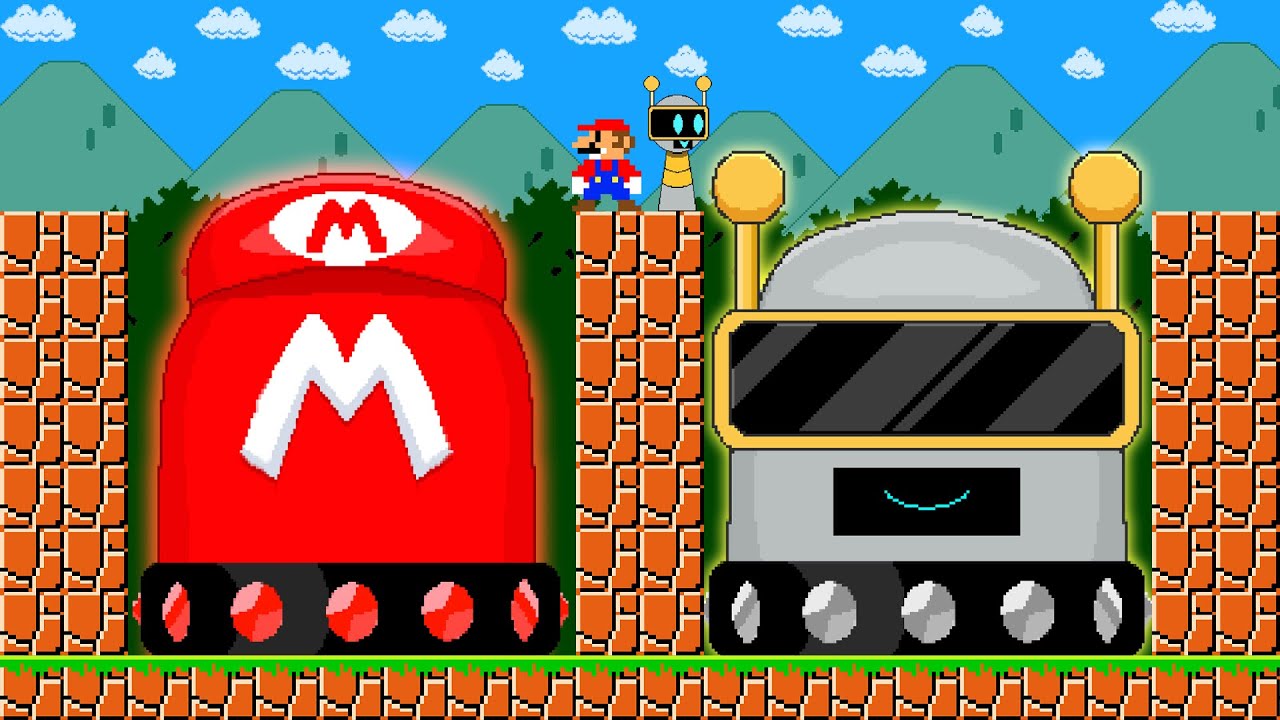 Super Mario Bros. Can Mario Collect Ultimate MARIO - FUN BOT in Sprunki Switch | PixSaga Mario