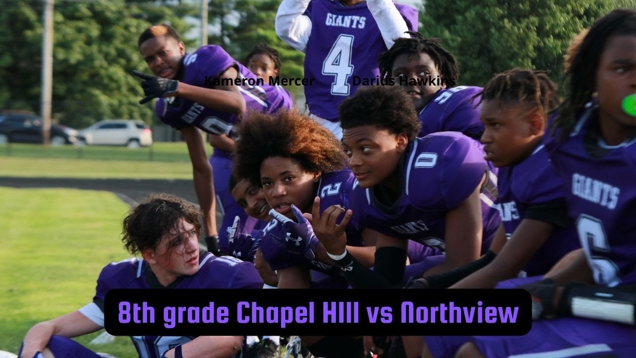 Football School Season is here 8th grade chapel Hill vs Northview. J.Goss B.Thomas Setting the Tone!