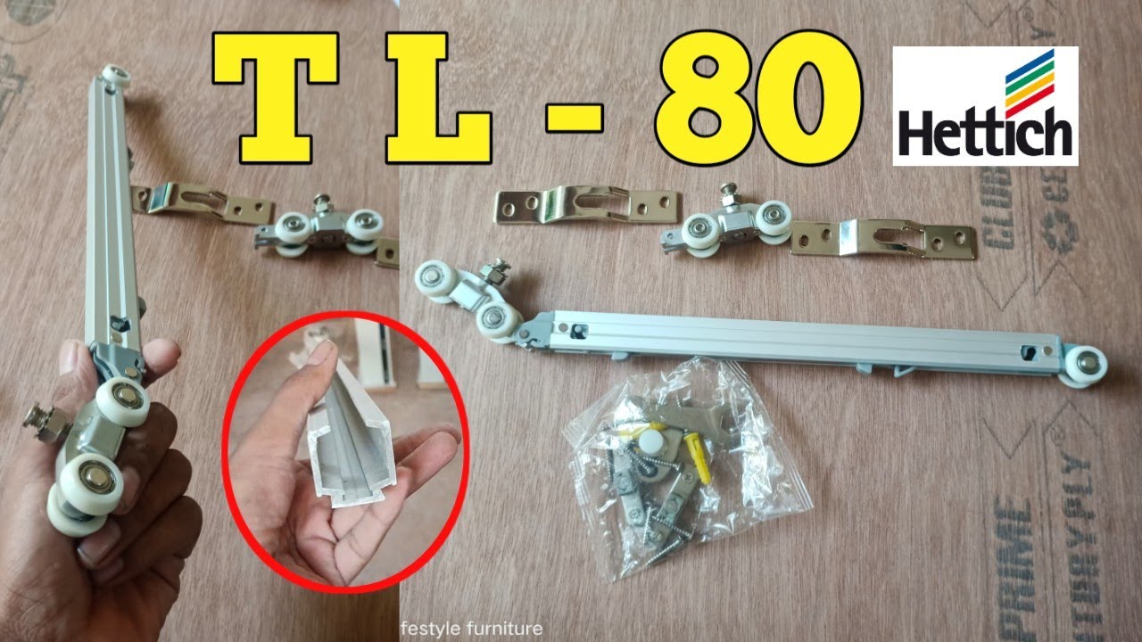 Hettich top line 80 sliding door fittings installation guide//hettich TL 80 sliding door fittings