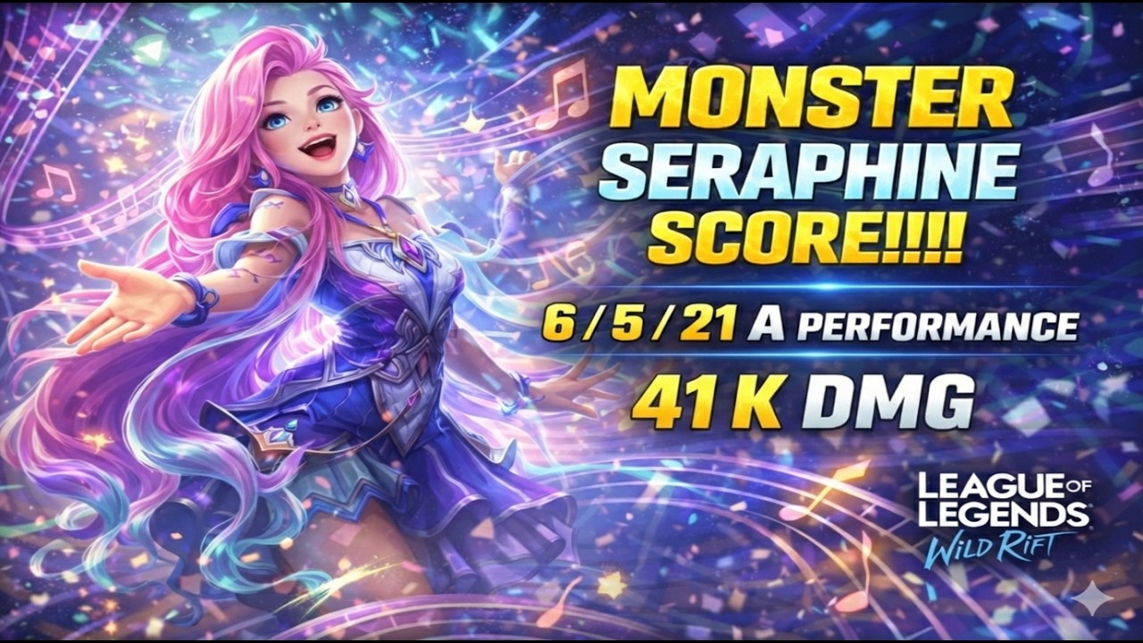 AP Seraphine Show! Yerinde Ulti =  Zafer!💖#seraphine  #wildrift  #lol