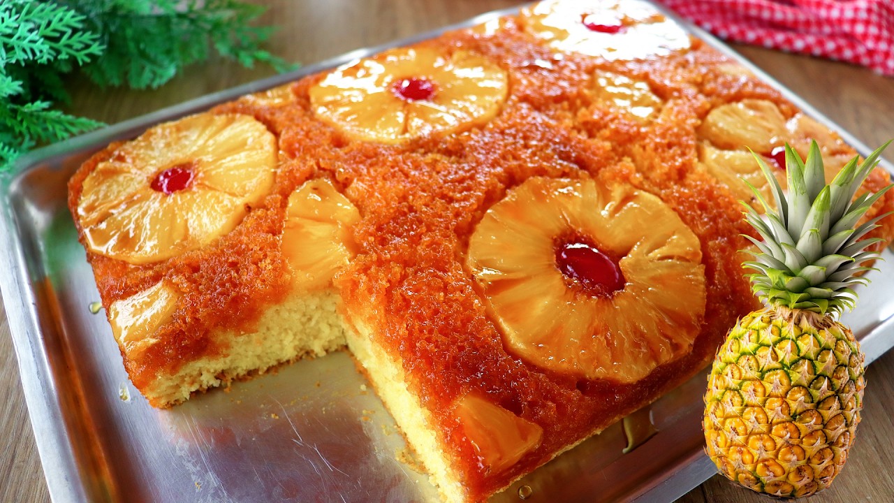 BOLO DE ABACAXI CARAMELIZADO LINDO E DELICIOSO