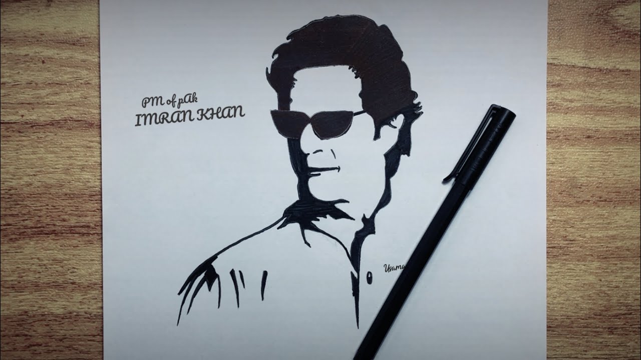 How To Draw Imran khan Drawing | Realistic face drawing for Beginners
