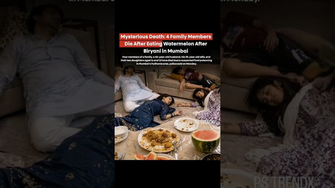 Mysterious Death: 4 Family MembersDie After Eating Watermelon After Biryani in Mumbai