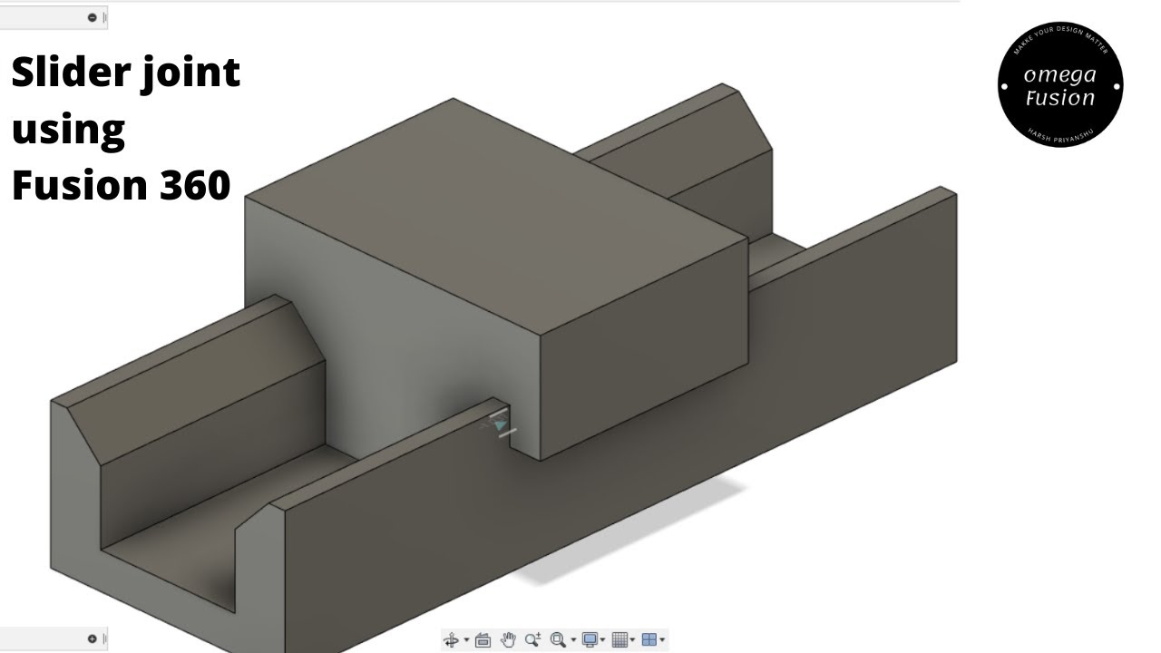 Learn how to make slider joint between two components~ using Autodesk Fusion 360.