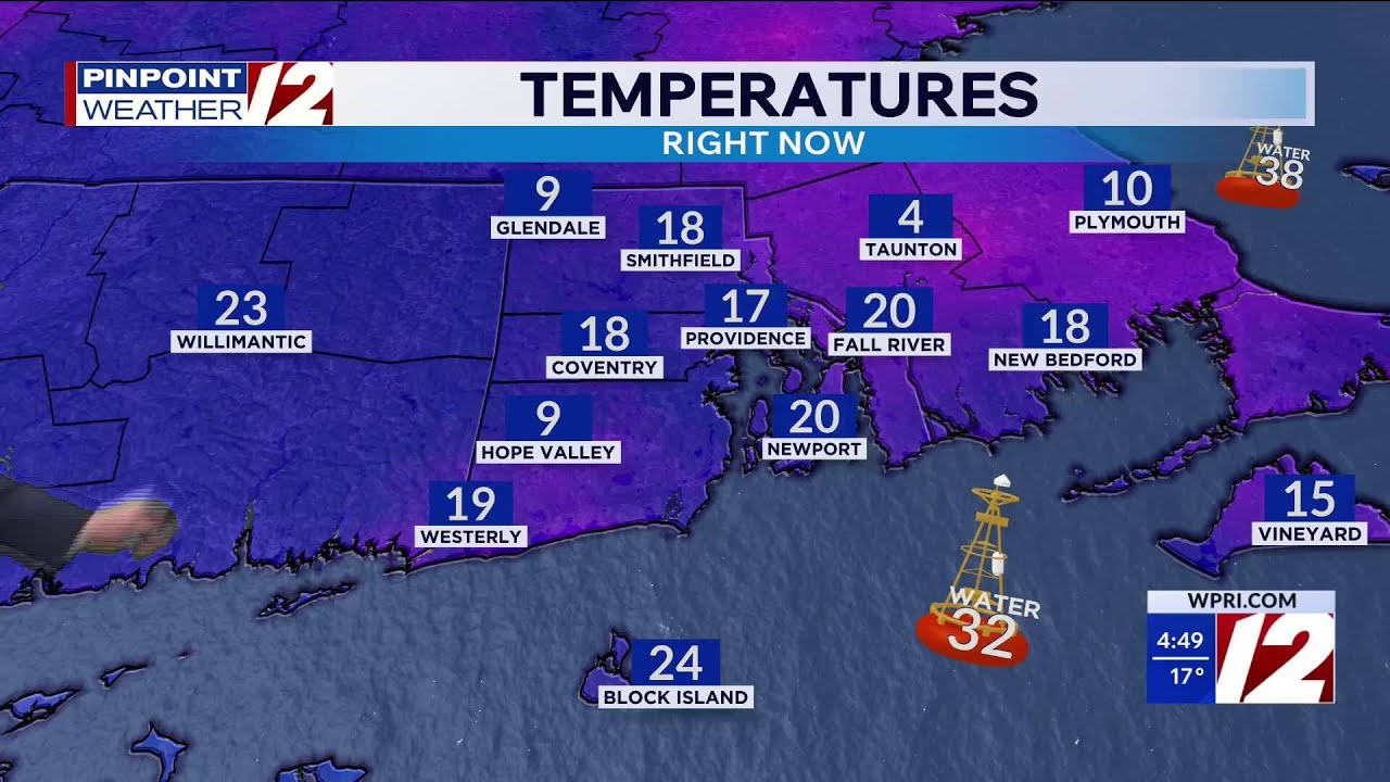 WPRI 12 Weather Forecast for 2/10/26:  Dry today; light snow this evening