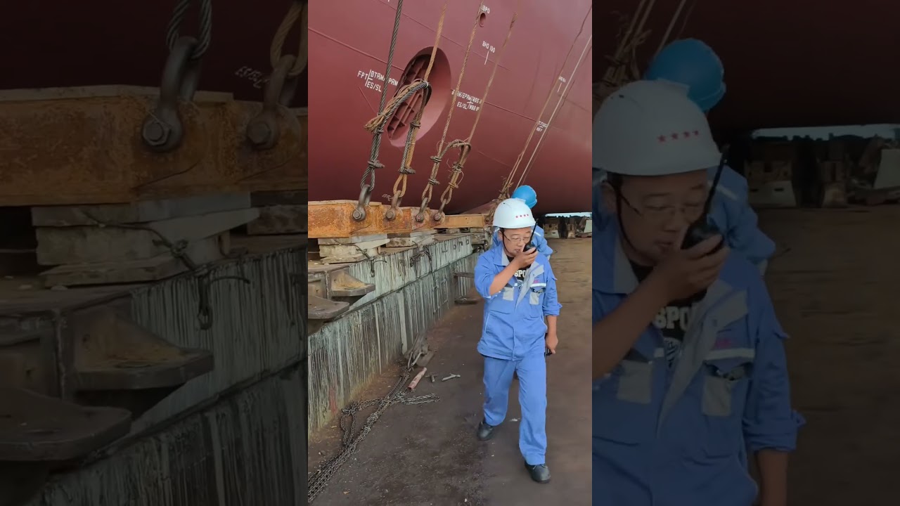 New Ship Slides into the Ocean for the first time
