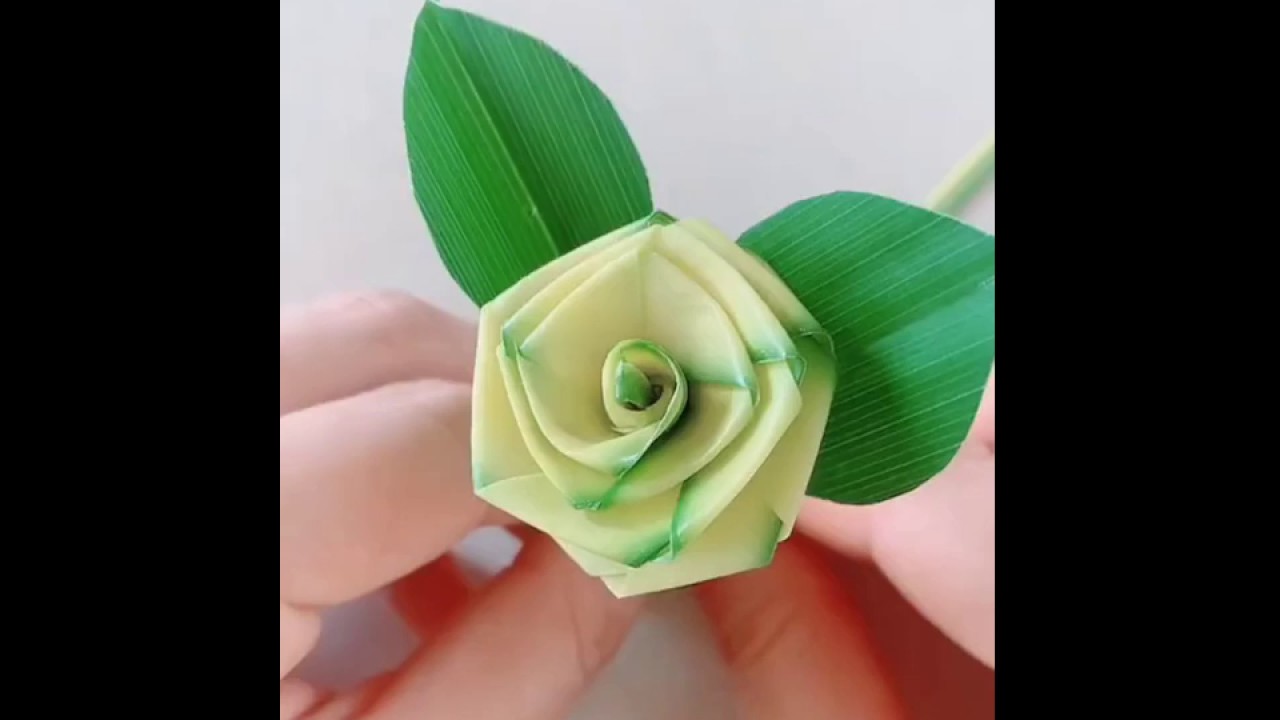 How to Make Palm Leaf Rose