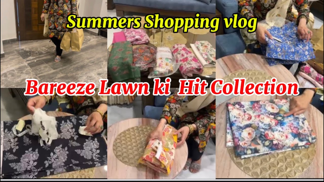 Shopping Haul For Summer lawn👍 | Bareeze  ki New Hit Collection On Sale | Shopping Vlog 🛍️