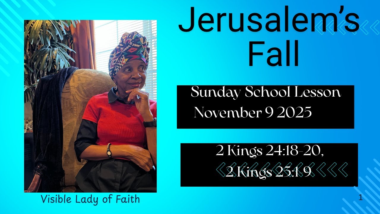 Jeremiah's Fall Sunday School Lesson November 9 2025