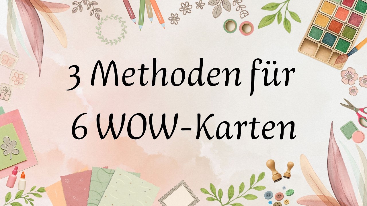 Karten mit Rahmen & Formen: 3 Methoden für 6 Wow-Karten! // Kreative DIY-Ideen
