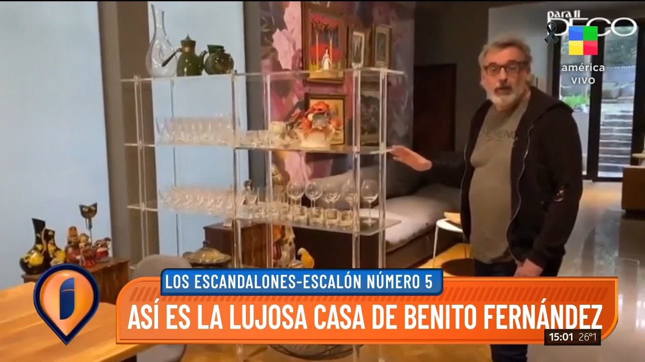 Benito Fernández mostró su casa por dentro