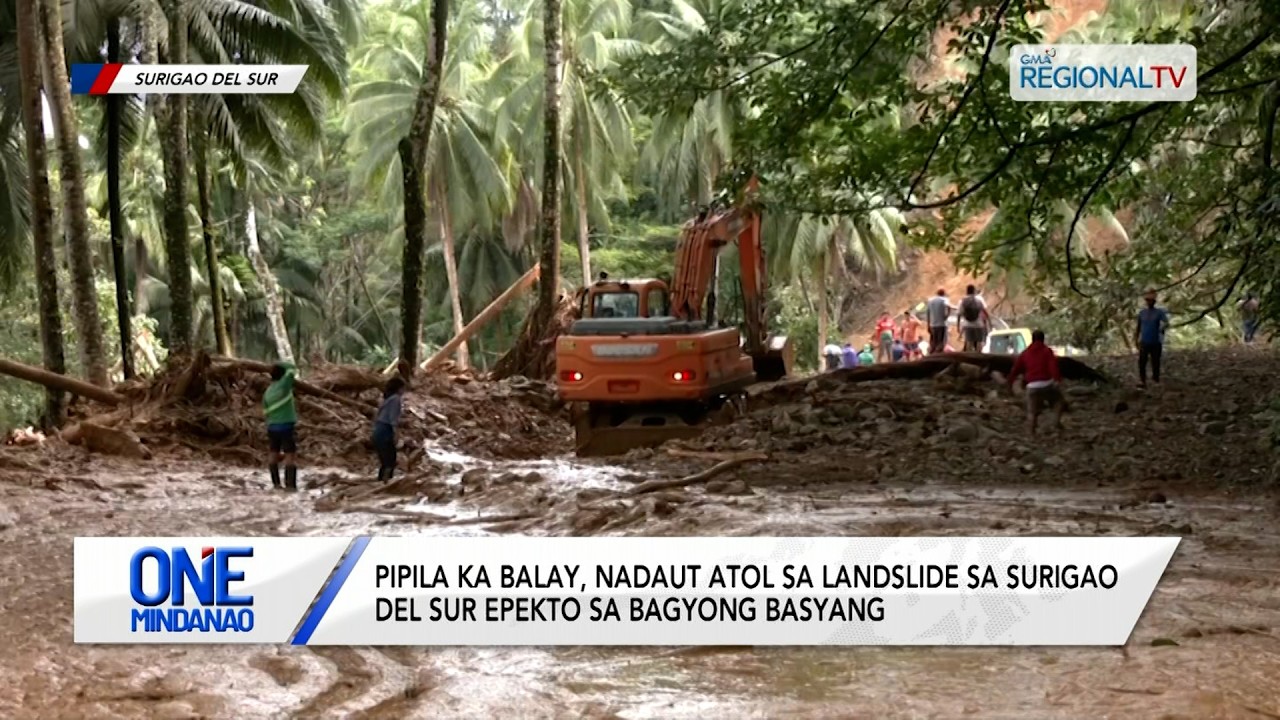 Pipila ka balay, nadaut atol sa landslide sa Surigao del Sur | One Mindanao