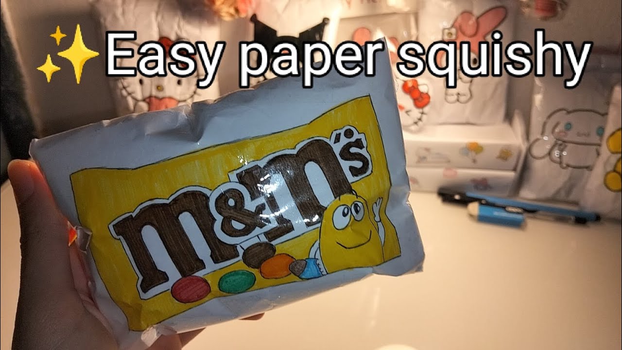 Easy 📄👌paper squishy to make🎨✨