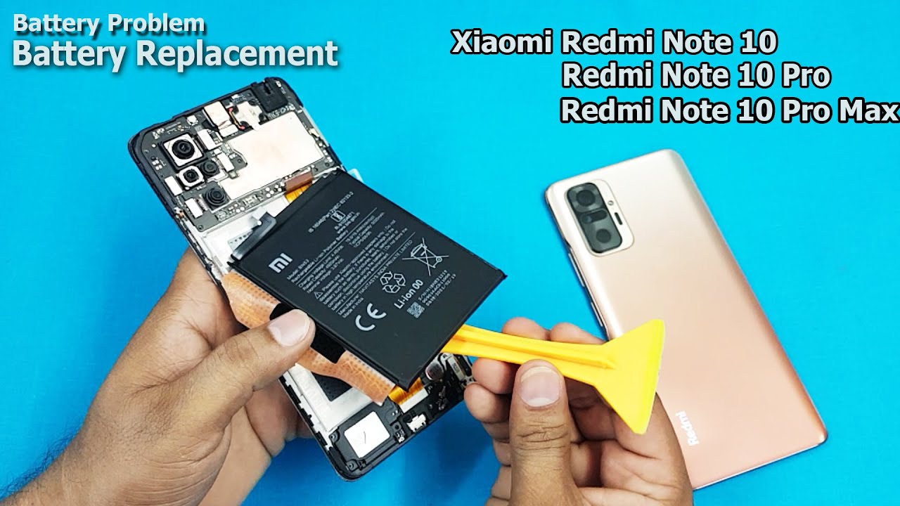 Xiaomi Redmi Note 10 Pro / Note 10 Pro Max Battery Replacement | How To Replace Redmi Note Battery